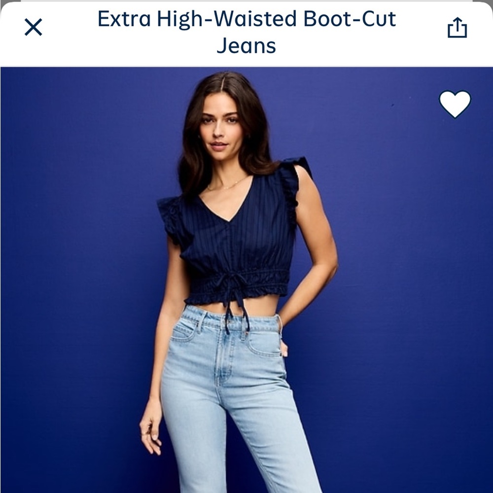 NWT extra high waisted book cut jeans old navy